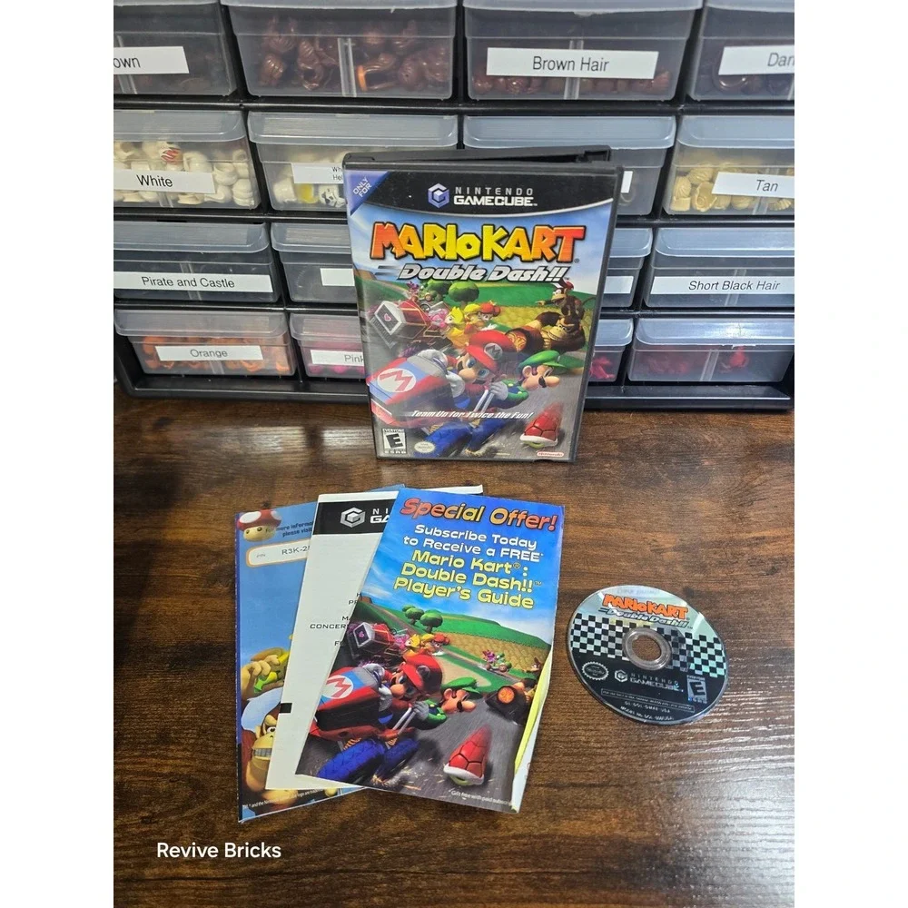Mario Kart: Double Dash!! (Nintendo GameCube, 2003) Game and Case Tested Working